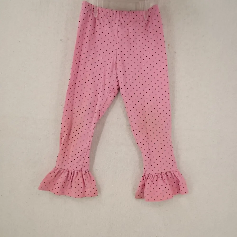 Eleanor Rose Girl's Size 3 Back Cat Halloween 2 Piece Outfit Ruffles Pants & Top